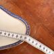 Plate, Ramekin, Salad Bowl 23cm, Limoges Porcelain, Blue and Gold, Betoule