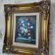 Still Life late 19th century A.Vianni Oil on Wood