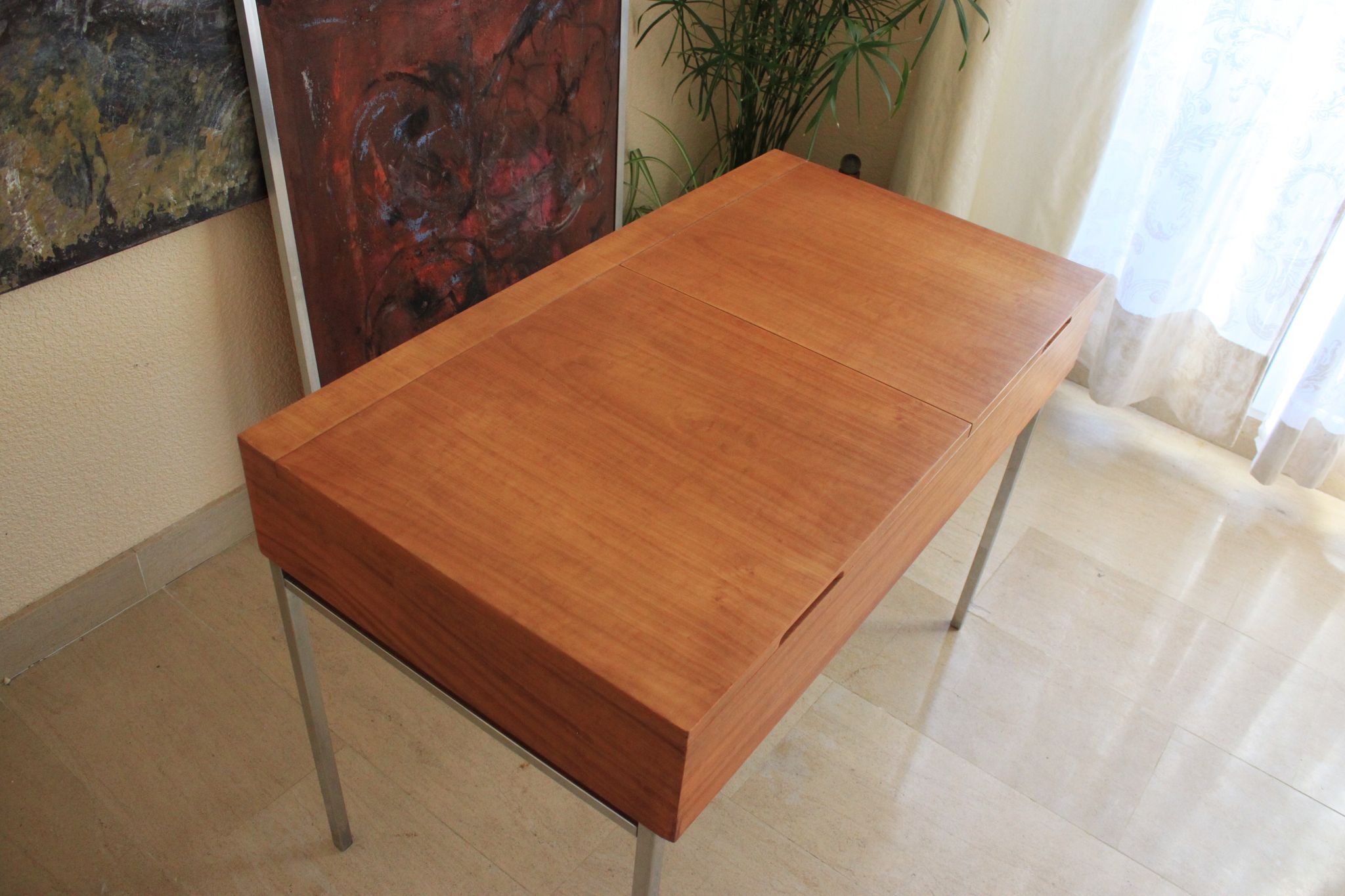 Hairdresser, vintage Monpoix extra desk for TV stand