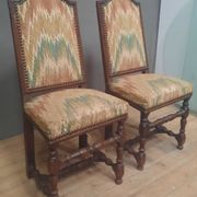 Paire de chaises d'époque Louis XIII