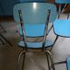 Blue formica dining set
