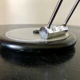 Brushed metal Aluminor lamp 1970