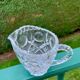 Hand-cut crystal cream jug - Vintage charm