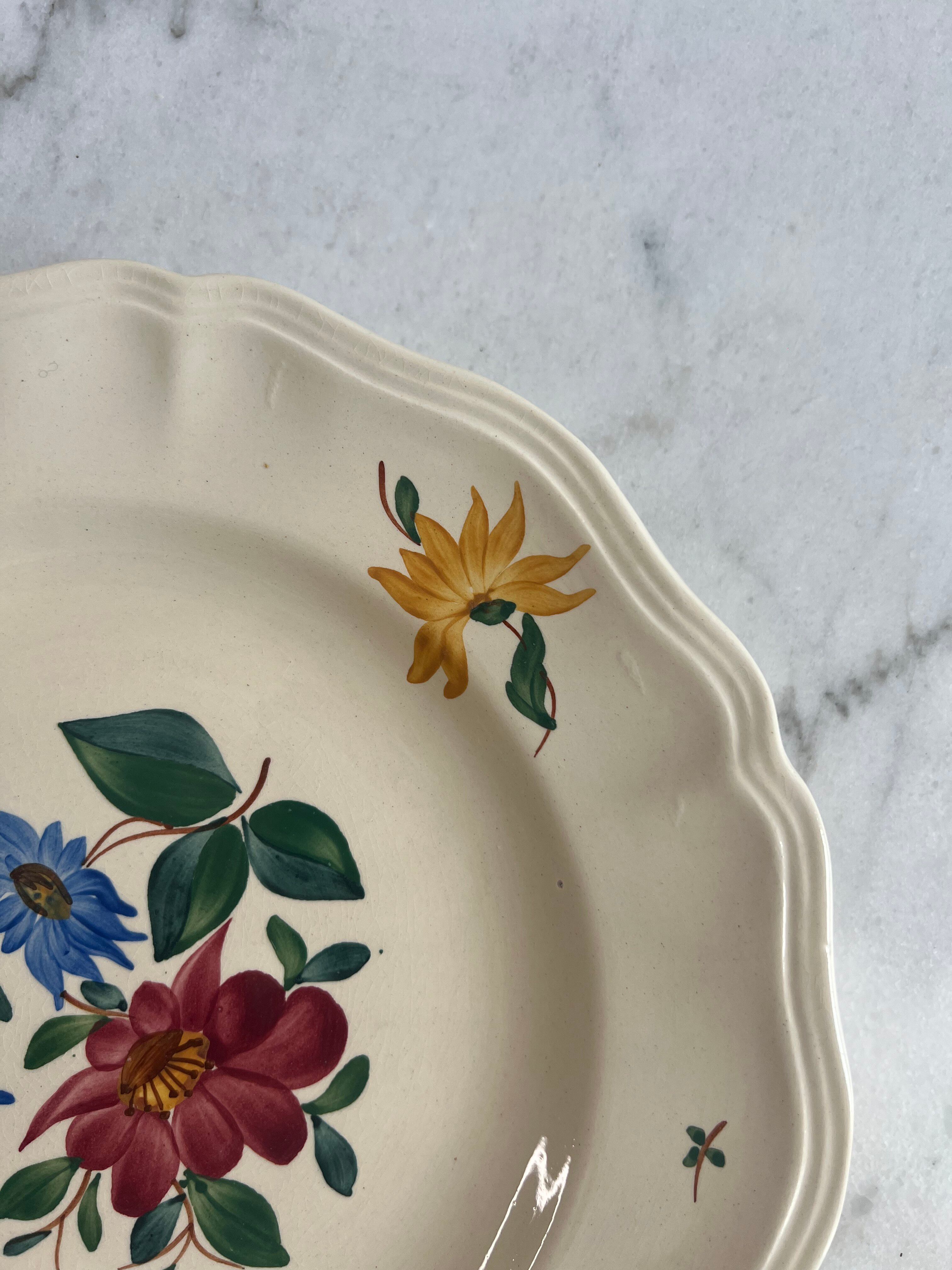 Plat de présentation, compotier Sarreguemines