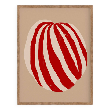 Abstract stripes giclee print, 50x70cm