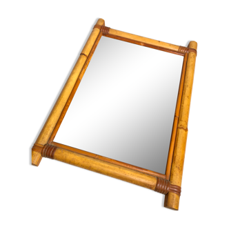 Miroir rotin