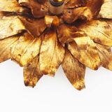Italian gilt floral wall or ceiling light