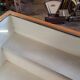 Shop counter display cabinet with old drawers, 1900s