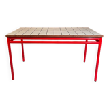 Custom dining table "steel and earthenware"