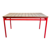 Table de salle à manger sur mesure « acier et faïence »