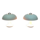 Mid-century German mushroom table lamp from the Space Age, by Kontakt-Werkstätten / Staff, 1960s, set of 2.
