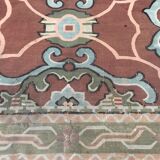 Tapis ancien aubusson 19eme tissé main  208x306 cm