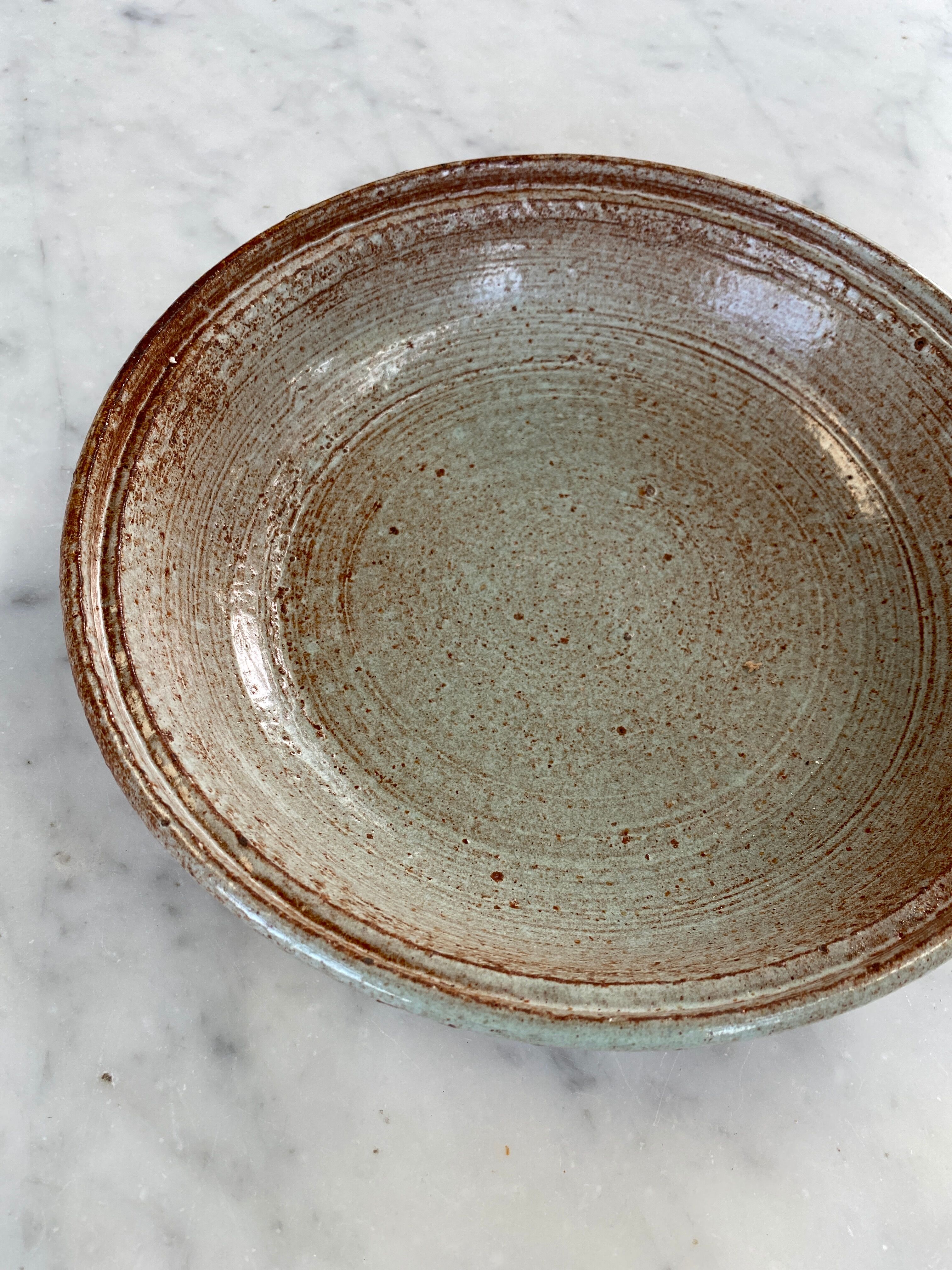 Red sandstone dish