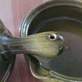 4 small pans, glazed earthenware casseroles