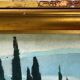 Tableau HSP "Mediterranean Landscape - Nice" 1935 Villa signed A. Deguene