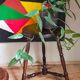 Vintage turned solid wood tripod stool