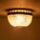 Antique Chrystal Glass Ceiling lamp 1930s