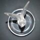 Lalique ashtray dish bird dove in frosted crystal and signed