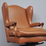Leather office chair by Fior, 1980