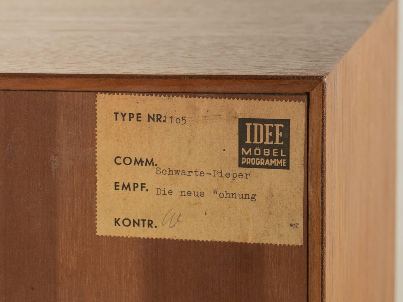 Commode des années 1950 par Oldenburger Möbelwerkstätten.