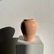 Light pink glazed ceramic vase H:22cm