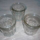 3 old jam jars of 375 ml