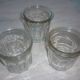 3 old jam jars of 375 ml