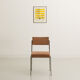 Office chair with chrome-plated steel structure
