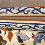 Gien earthen earthenware dish peony model