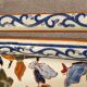 Gien earthen earthenware dish peony model