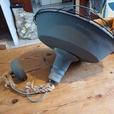 Grey metal industrial lamp