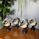 Pair of Hoffmeister cream and black spotlights 1960/1970