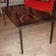 Table vintage céramique Julien de Covemaker dit Belarti céramiste à Ostende