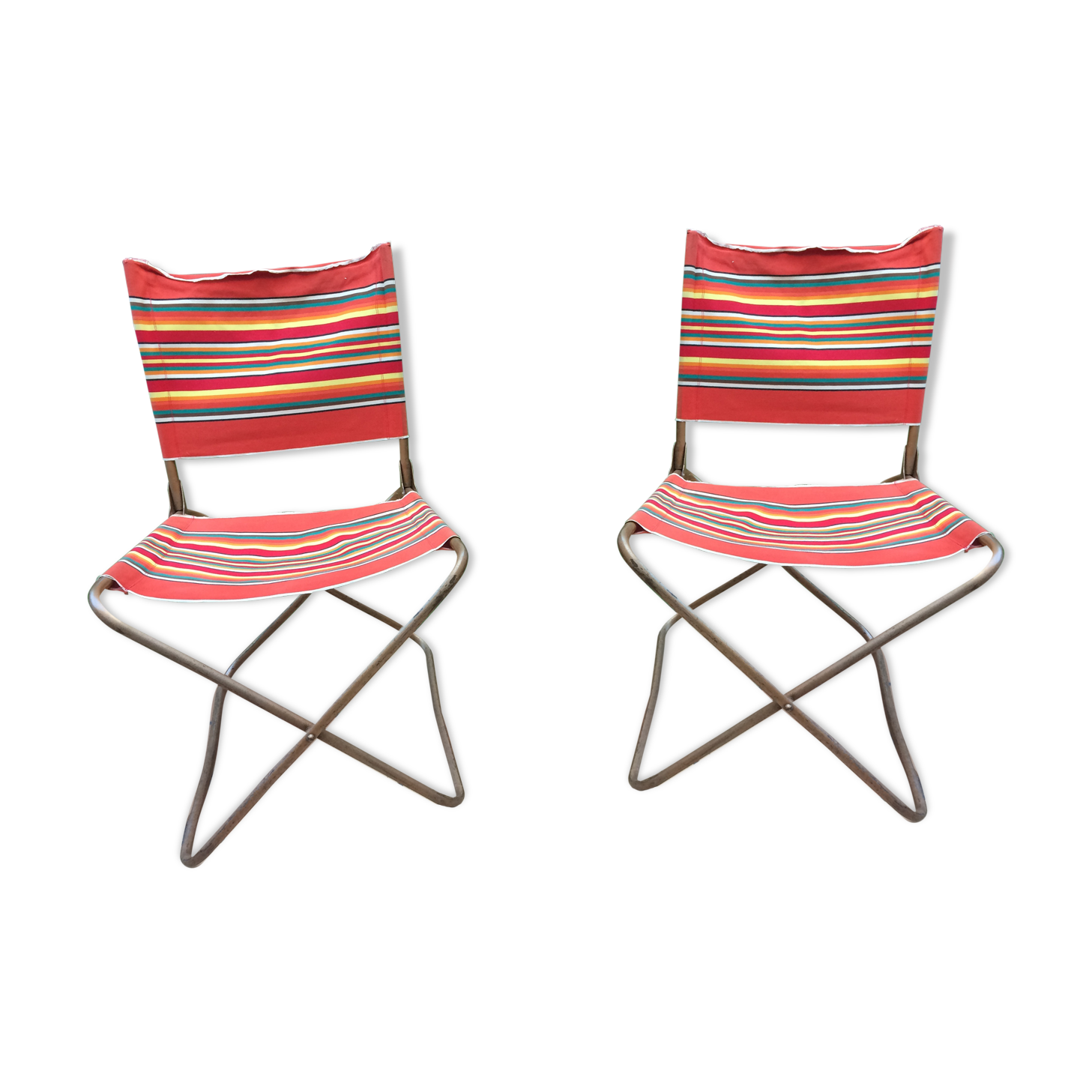 Pair of vintage Lafuma chairs