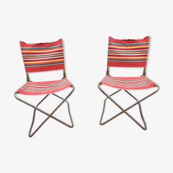 Paire de chaises Lafuma vintage