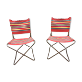 Pair of vintage Lafuma chairs