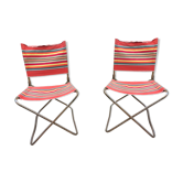 Pair of vintage Lafuma chairs
