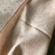 Antique tablecloth in pure linen tinted coral pink