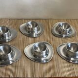 6 coquetiers en inox