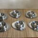 6 stainless steel shells