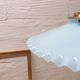 Soft blue pleated Opaline