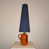 Ceramic lantern lamp 50s 60 orange