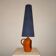 Lampe lanterne céramique années 50 60 orange