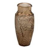 Ancien Grand Vase Art Déco 1930 Souchon-Neuvesel « 84 Bis » Rose Ambré