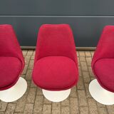 6 original vintage Knoll Tulip chairs by Eero Saarinen