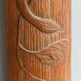 Carved bamboo vase, Japan