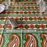 Vintage Malagasy fabric tablecloth