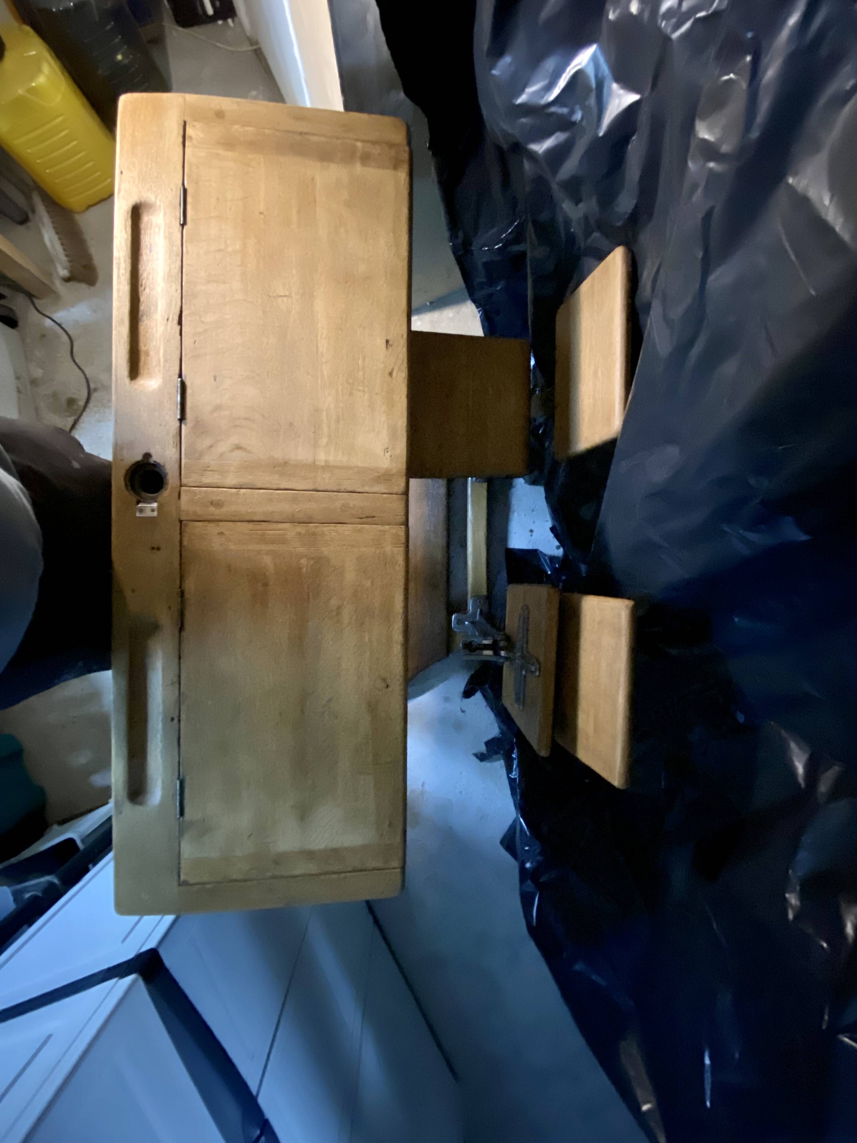 Decunsel school desk from the early 20th century, renovated and in very good condition