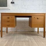 Vintage scandinavian oak office, 60s