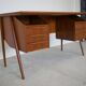 Vintage Teak desk by Gunner Nielsen for Tibergaard